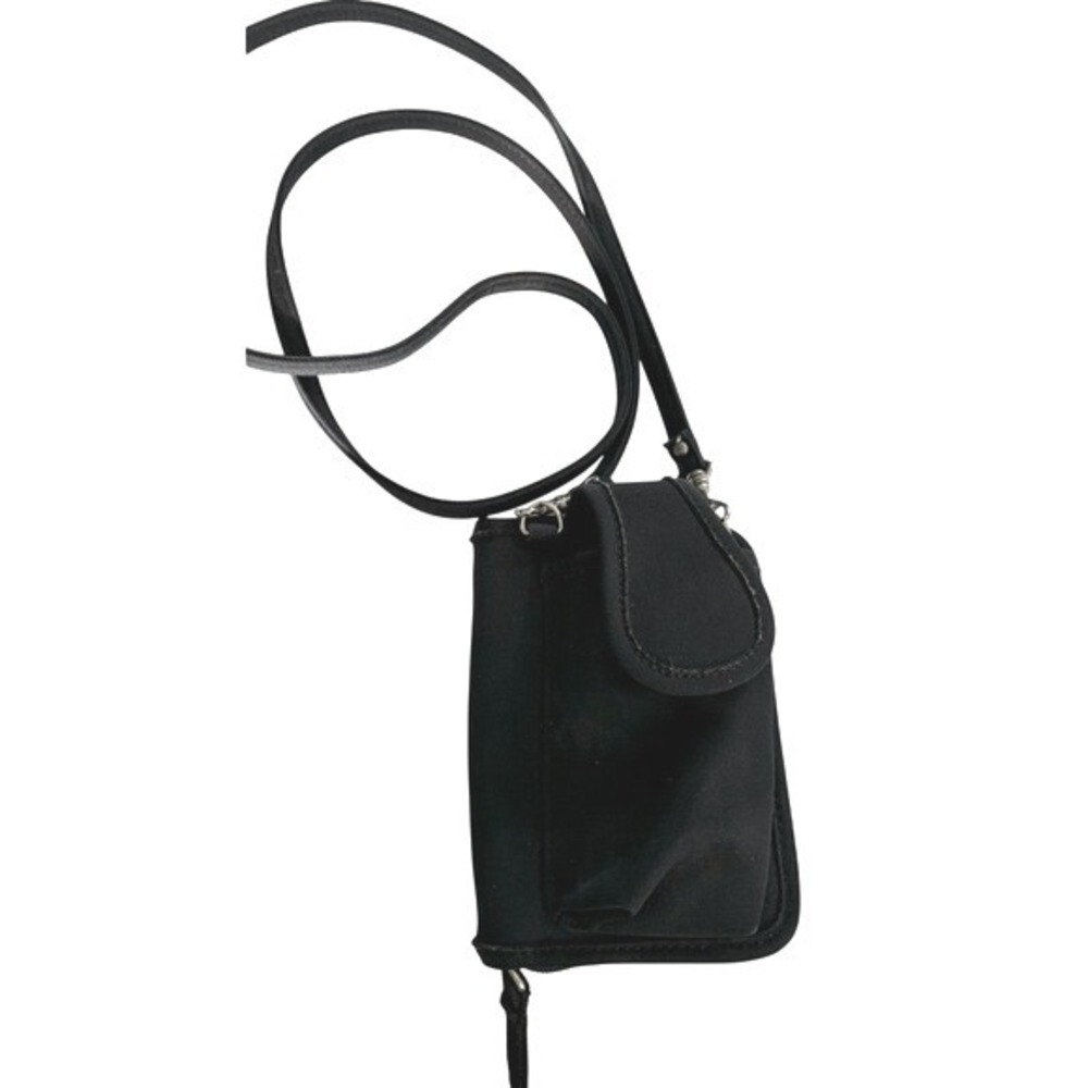 Gap Black Mini Crossbody Bag Zip Closure Pockets as Shown 4" W x 5.5" H x 1" D